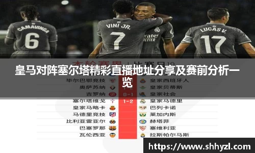 皇马对阵塞尔塔精彩直播地址分享及赛前分析一览
